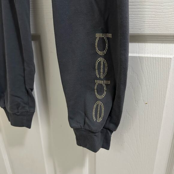 💥Bebe Jogger Sweatpants Fleece Activewear Pants Rhinestones Women’s size Small - Picture 2 of 12